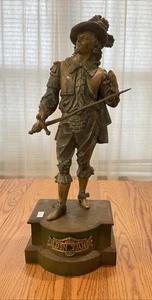 Antike "Don Juan mit Schwert" Spelter Statue - 21" große Messing & Bronze Figur - Bild 1 von 11