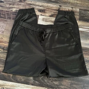 Banana Republic grüne glänzende Jogginghose zum Überziehen Damengröße Large " - Bild 1 von 6