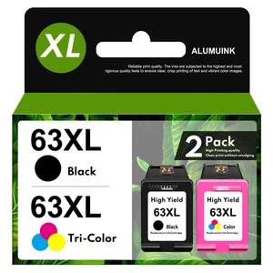 63XL Wkład atramentowy Combo Pack kompatybilny z wkładami atramentowymi HP 63 Ink 63XL czarny - Zdjęcie 1 z 12