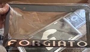 Forgiato License Black Plate Frame Rims Wheels Brand 100 % Authentic Forgiato - Foto 1 di 13