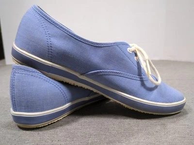 Zapatos de barco de lona Grasshopper de colección azul y blanco con cordones azul blanco para mujer talla 8M Foto 1 de 4