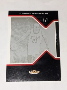 2004-05 Topps Finest Vince Carter #10 Black Printing Plate #1/1 Rare NJ Nets🔥🔥 - Picture 1 of 13