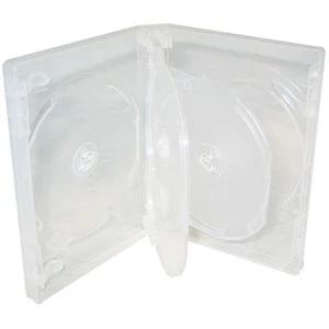 25 X CD DVD 27mm Clear DVD 6 Way Case for 6 Disc - Pack of 25 - Picture 1 of 1