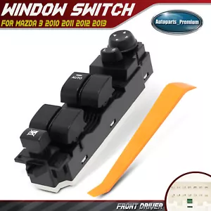 Front Left Driver Power Window Switch for Mazda 3 2010 2011 2012 2013 BBM266350 - Picture 1 of 8