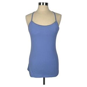 LULULEMON Womens Size 10 Razor Back Tank Top Purple Blue Built in Bra - Picture 1 of 15