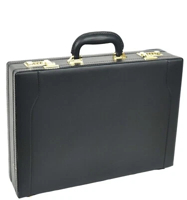  Executive Faux Leather Business Briefcase Attache Travel Case Office Work Bag  - Image 1 of 4