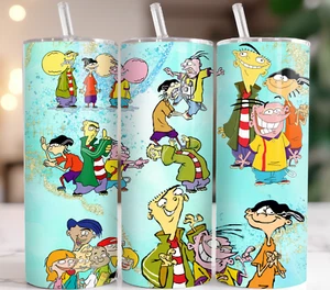 Ed, Edd, and Eddy Collage Tumbler - Classic Cartoon Theme - Picture 1 of 8