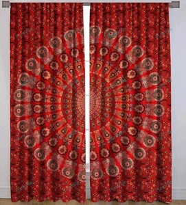 Window Door Curtain Hippie Indian Cotton Mandala Wall Hanging Door Decor - Picture 1 of 7