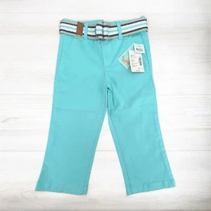 New With Tags! Cute 2T Gymboree Turquoise Toddler Girls Pants With Belt - Picture 1 of 7