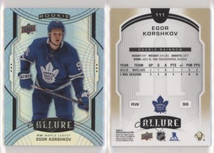 2020-21 Upper Deck Allure Rookie SP Double Rainbow Egor Korshkov #111 Rookie RC