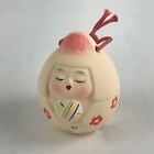 Japanese Clay Bell Dorei Tsuchi-Suzu Ceramic Doll Amulet Geisha Local Toys DR417