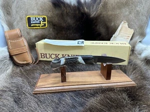 Vintage Buck 500 Duke With Stag Handles & Leather Sheath Mint Box Rare++++ - Picture 1 of 24