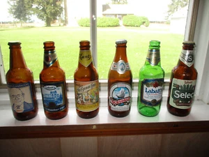 6 Vintage Labatt's Beer Bottles : German Lager Mr. Labatt Schooner '87 Waterloo - Picture 1 of 22