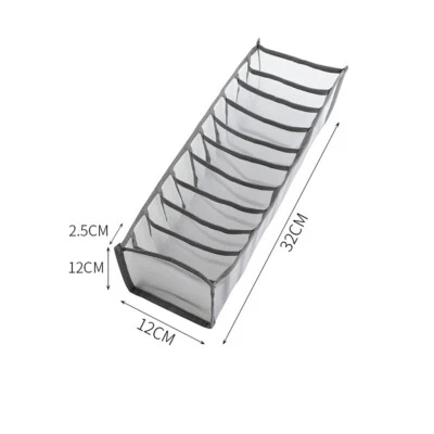 Socks Boxes Drawer Foldable Storage Underwear Bra Fabric Organizer Box Divider - Image 1 of 4