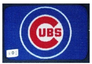 MLB - Chicago Cubs Starter Mat Accent Rug - 19in. x 30in. Circular Cubs Logo - Picture 1 of 2