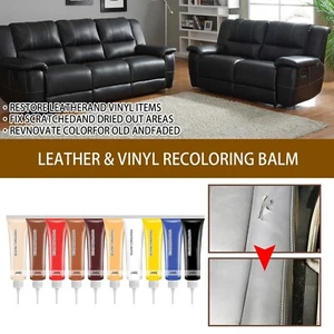 2pcs Advanced Leather Repair Kit Filler Vinyl DIY Car Seat Patch Sofa Rip Holes - Picture 1 of 22