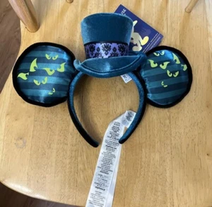Disney 50th Mickey Mouse Main Attraction Haunted Mansion Ears Headband Halloween - Picture 1 of 6