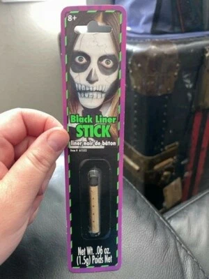 Maquillaje Disfraz Halloween Forrador Negro Para Mujer Adulto .06oz. ¡¡Nuevo!!! Foto 1 de 2