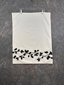 Kate Spade Standard Pillowcase Black Leaves Vines Classic Traditional Clean - Picture 1 of 9