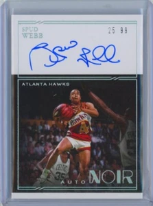 Autógrafo Panini 2020-21 color negro Spud Webb automático/99 #AC-SWB - Imagen 1 de 2