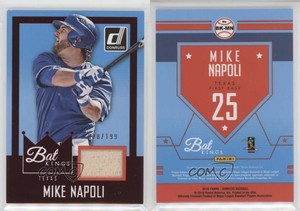 2016 Panini Donruss Bat Kings Red /199 Mike Napoli #BK-MN