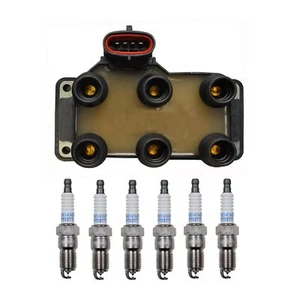 Denso Ignition Coil 6 Platinum TT Spark Plugs 0.04 Kit For Ford Mazda Mercury V6 - Picture 1 of 1
