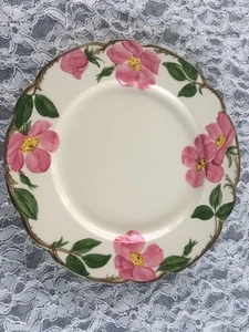 Plato de cena rosa del desierto franciscano vintage marcas años 50 - Imagen 1 de 4