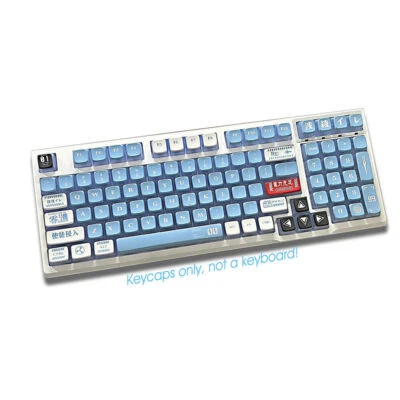 Juego de teclas PBT de anime EVANGELION Proto Tpye Unit 00 para teclados mecánicos MX Foto 1 de 4