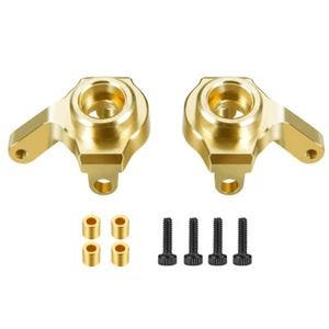 1Pair RC Aluminum Steering Knuckle Cups For 1/24 SCX24 90081 AXI00001/2 Parts - Picture 1 of 4