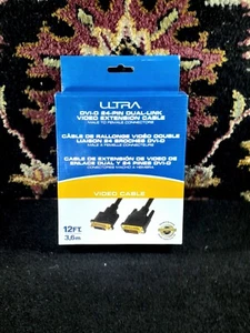 ULTRA DVI-D 24-Pin Dual-Link Video Extension Cable Mail To Female Retail Box New - Picture 1 of 3