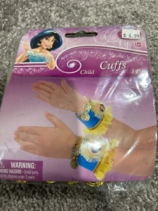 New Disney Aladdin Jasmine Child Cuffs New in Package Dress Up Costume - Picture 1 of 2