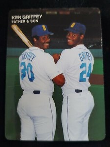1990 Mother's Cookies Ken Griffey Jr RC🔥 And Ken Griffey Sr 4 Of 4