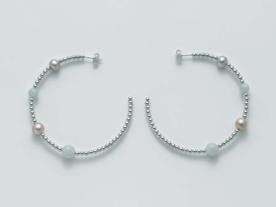 Orecchini Argento donna perla boccole MILUNA Vortice PER1869AG earring silver - Immagine 1 di 1