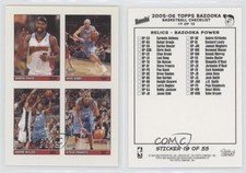 2005 Bazooka 4-on-1 Stickers Baron Davis Mike Bibby Andre Miller Steve Francis