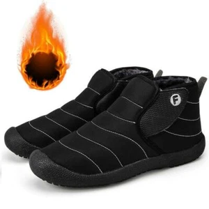 Invierno Para Hombres Antideslizantes Cálidos Zapatos de Algodón de Parte Superior Alta Deportes al Aire Libre Más Botas de Terciopelo - Imagen 1 de 16