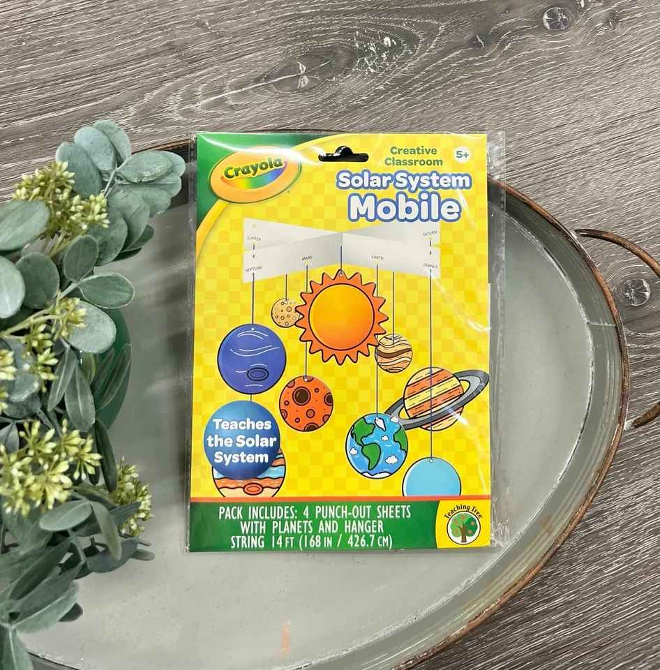 Crayola Sistema Solar Móvil Creativo Aula Espacio Arte Artesanía Proyecto Edades 5+ Foto 1 de 1