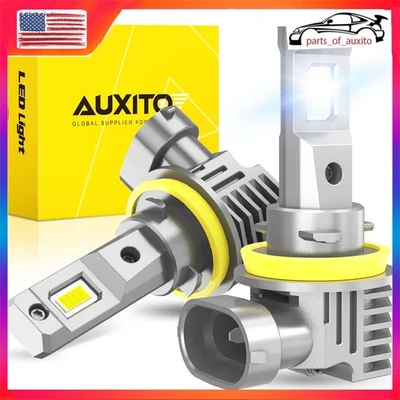 Kit de conversión de faros antiniebla LED AUXITO H11 blanco haz bajo 20000LM brillante Foto 1 de 4