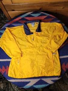 Pendleton Originals Nylon Windbreaker Jacket Mens Medium Yellow Rain Coat Zip Up - Picture 1 of 7