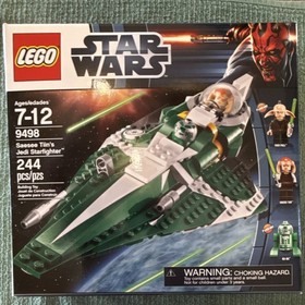 LEGO Star Wars Saesee Tiin's Jedi Starfighter 9498 Complete Set 244pcs Minifigs