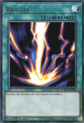YuGiOh Raigeki LCKC-DE088 Ultra Rare Neu unl. - Bild 1 von 2
