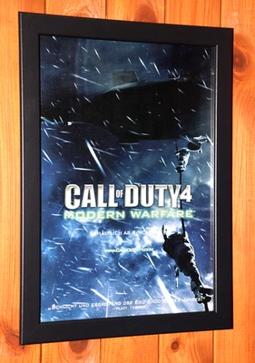 Call of Duty 4 Modern Warfare PS3 Promo Small Werbeblatt Poster Ad Page Framed - Bild 1 von 4