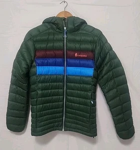 Chaqueta Marítima Cotopaxi Fuego Plumón Con Capucha Rayas Hombres Talla XS Verde Bosque Rayas - Imagen 1 de 9