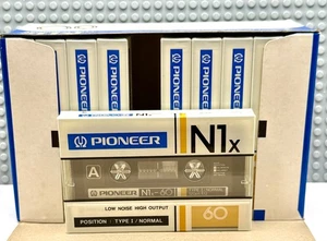 PIONEER N1x 60 TYPE I 1983 JAPAN BOX OF 10 CASSETTE TAPES (SEALED) - Picture 1 of 6