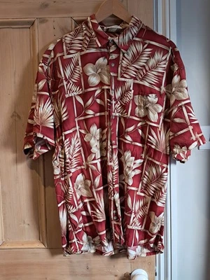 Men's XL Pierre Cardin Hawaiian / tropical style shirt - possibly vintage - Image 1 of 4