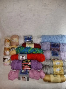 Yarn Lot And Crochet Hooks - Picture 1 of 5