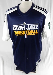 2010-11 Utah Jazz Deron Williams #8 Game Used Navy Shooting Shirt L 178 - Picture 1 of 11