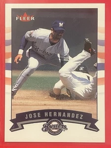 2002 Fleer Jose Hernandez Mini /50 #298 Baseball Milwaukee Brewers - Picture 1 of 3