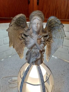Pink Zebra Spirit Angel simmer pot Accent Shade candle topper Winter white - Picture 1 of 4