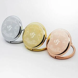 Specchio a mano con incisione specchio tascabile personalizzato scelta colore - Foto 1 di 12