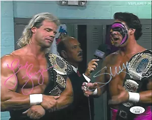 Sting & Lex Luger Autographed Photo with JSA - Picture 1 of 1
